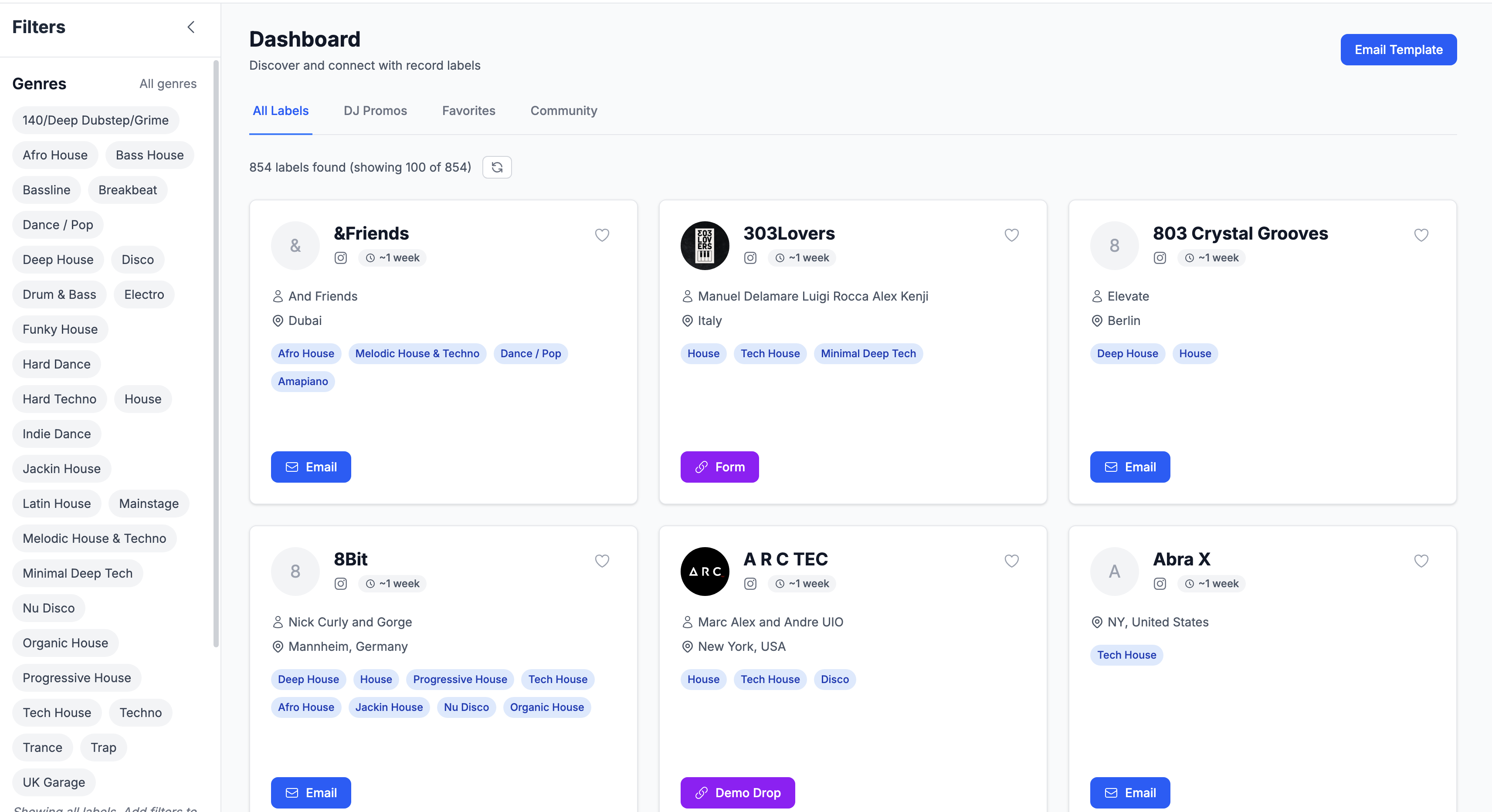 LabelDex – Discover House Music Labels